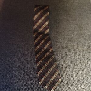 Croft & Barrow Elegant Brown Patterned Men's Tie